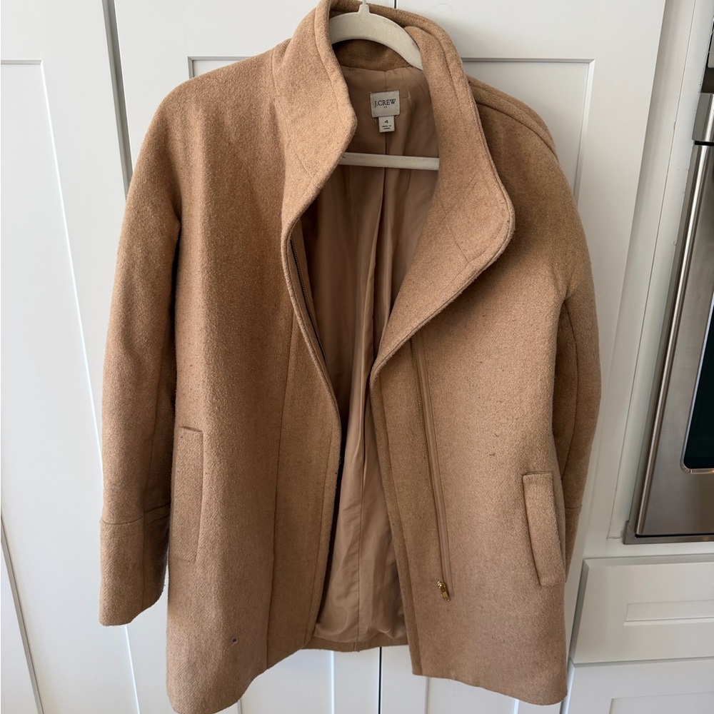 J. Crew Women's Camel Pea Coat